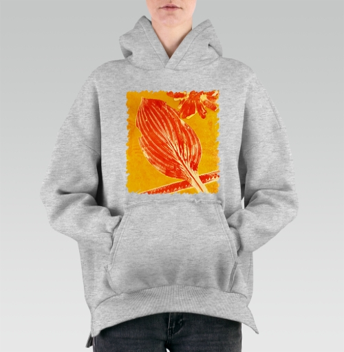 Женская Hoodie Mjhigh с рисунком Сохранить солнце 159282, размер 40 (XS) &mdash; 54 (4XL), цвет серый меланж - купить в интернет-магазине Мэриджейн в Москве и СПБ