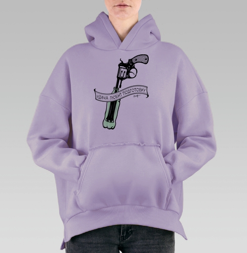 Фотография футболки Удача любит подготовку - револьвер