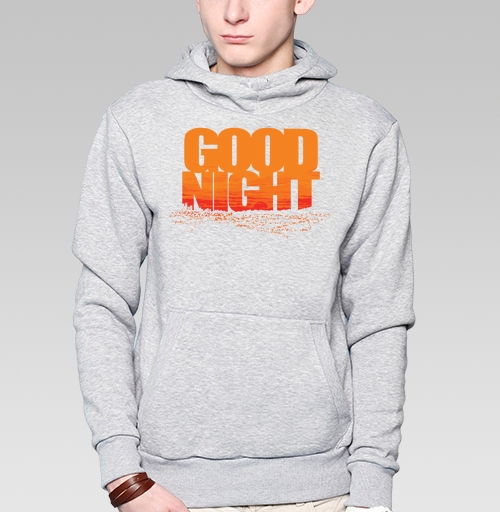 Фотография футболки Доброе прощание ночи с динамичным распадом слов Good Night