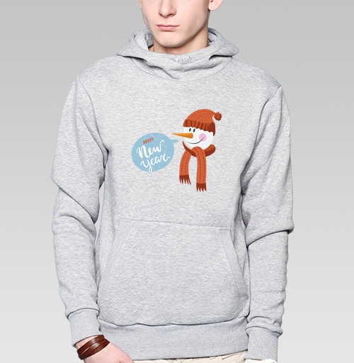Фотография футболки снеговик и новый год