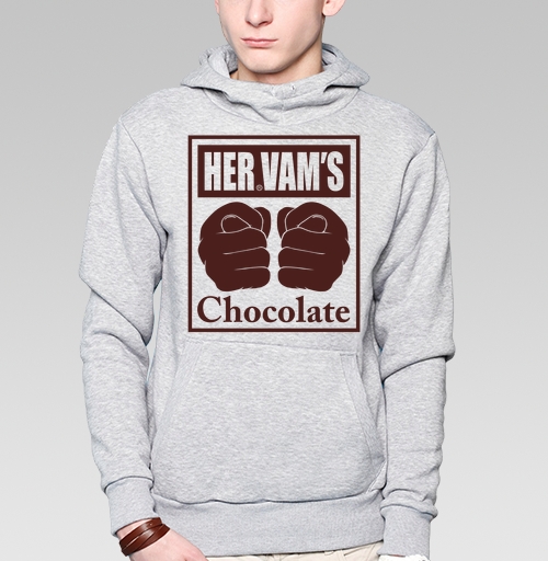 Фотография футболки Сила кулаков мощность шоколада HERVAMS Chocolate