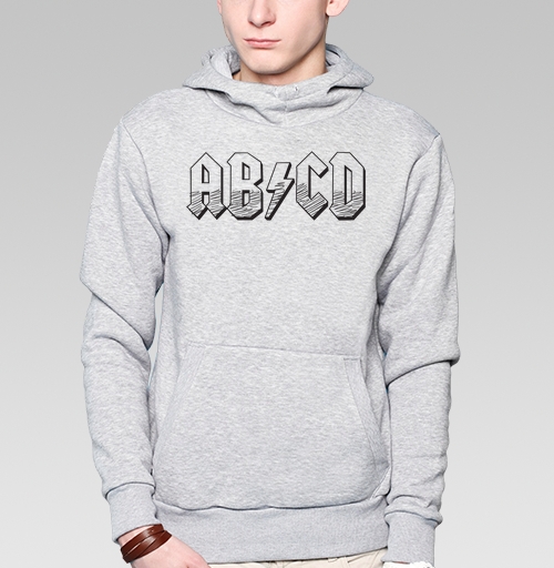 Фотография футболки Рок алфавит ABCD стиль AC DC
