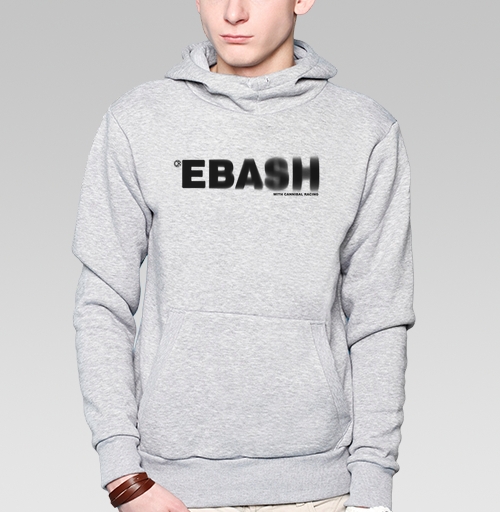 Фотография футболки EBASH с эффектом движения и логотипом Cannibal Racing