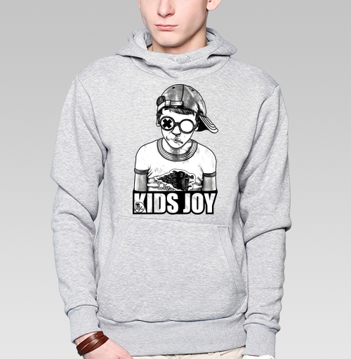 Фотография футболки Стильный Монохромный Подросток В Очках KIDS JOY