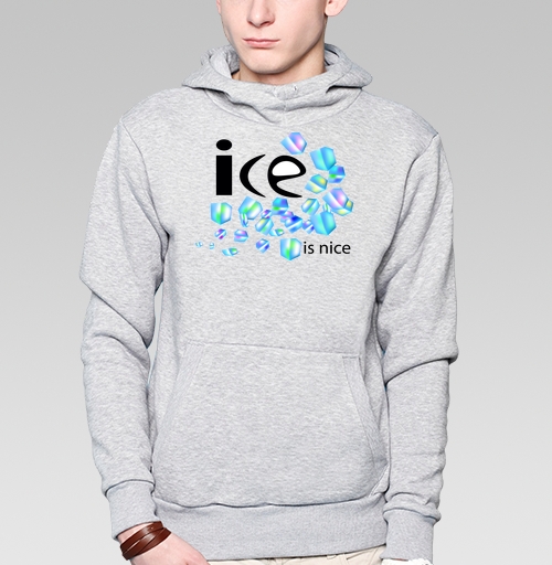 Фотография футболки Лёд Свежесть Холодная Весёлая Надпись ice is nice