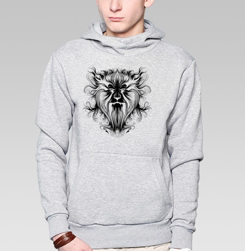 Фотография футболки Мощный огненный лев символ внутреннего пламени