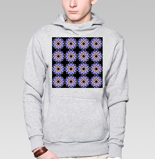 Фотография футболки Lavender abstract pattern with stars / Абстрактный лавандовый паттерн в современном стиле