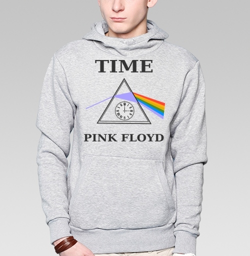 Фотография футболки Преобразование света через время с часами Pink Floyd