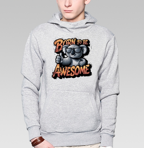 Фотография футболки Футболка с коалой Born to Be Awesome