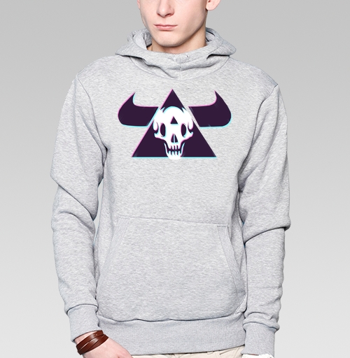 Фотография футболки TRIANGLE SKULL BULL / Череп быка в треугольнике
