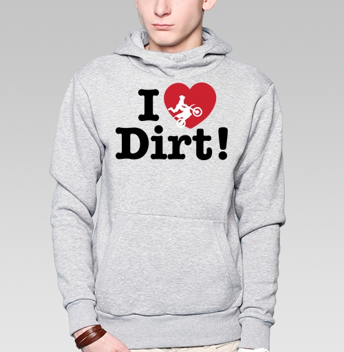 Фотография футболки Футболка I ❤️ Dirt – страсть к мотокроссу и грязи
