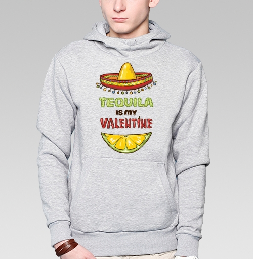 Фотография футболки Открытка «Tequila is my Valentine» с юмором